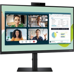 Samsung S24A400VEU 24" Class Webcam Full HD Gaming LCD Monitor - 16:9 - Black - 61 cm (24") Viewable - In-plane Switching 