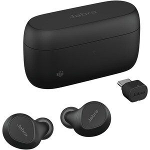 Jabra Evolve2 True Wireless Earbud Stereo Earset - Black - Binaural - In-ear - 2000 cm - Bluetooth - 20 Hz to 20 kHz - MEM