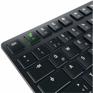 CHERRY KW X ULP Keyboard - Wired/Wireless Connectivity - USB Type A Interface - RGB LED - English (US) - Black - Mechanica