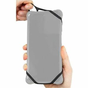 MOBILIS Tasche Walkie-Talkie - Schwarz - Silikon Körper - Sturzsicher, Rutschfest - Brustriemen, Schultergurt - 1