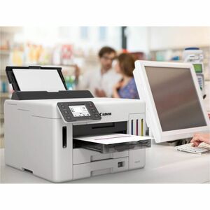 Canon MAXIFY GX5550 Desktop Wireless Inkjet Printer - Colour - 600 x 1200 dpi Print - Automatic Duplex Print - 600 Sheets 