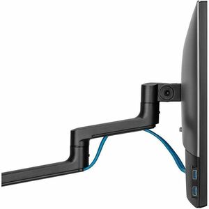 Neomounts Mounting Arm for Monitor, Display Screen, LCD Display - Black - Height Adjustable - 1 Display(s) Supported - 43.