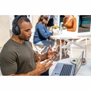 Poly Voyager Surround 80 UC Kabel/Kabellos Über das Ohr, Kopfbügel, Auf den Ohren Stereo Headset - Schwarz - Microsoft-Tea