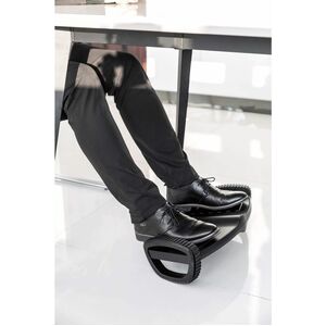 Manhattan Foot Rest/Rocker, Under-Desk Comfort and Productivity Enhancer, Two Rocking Motions, 277 x 502mm, Textured Surfa