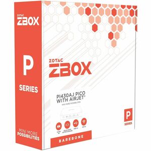 Zotac ZBOX pico PI430AJ Barebone System - Mini PC - Core i3 i3-N300 800 MHz Octa-core (8 Core) - Intel Chip - NVMe - IEEE 
