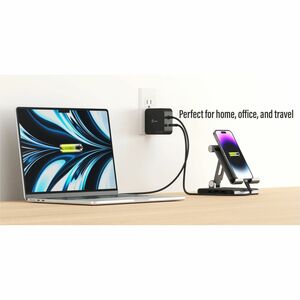 j5create 102 W AC Adapter - 1 Pack - Universal Adapter - 2 USB Type-C - For Headphone, Notebook, Portable Gaming Console, 