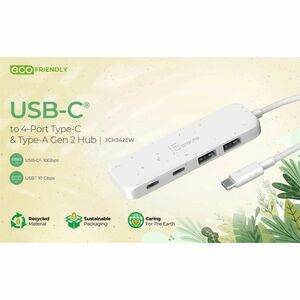 j5create JCH342EW-N Hub USB - USB Tipo C - 4 Total USB Port(s)