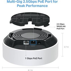 TP-Link Deco X50-PoE Wi-Fi 6 IEEE 802.11 a/b/g/n/ac/ax Ethernet Wireless Router - Dual Band - 2.40 GHz ISM Band - 5 GHz UN