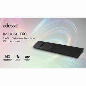 Adesso iMouse T60 2.4Ghz Wireless Touchpad With Armrest - Optical - Wireless - 32.81 ft - Radio Frequency - 2.40 GHz - USB