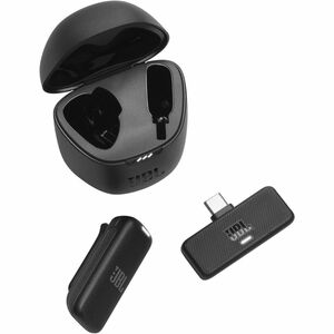 JBL Quantum Stream Wireless Microphone for Recording, Voice, Broadcasting, Outdoor, Content Production, Cell Phone - Black