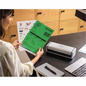 Brother ADS-1300 Sheetfed Scanner - 600 dpi Optical - White - 48-bit Color - 30 ppm (Mono) - 30 ppm (Color) - Colour, Grey