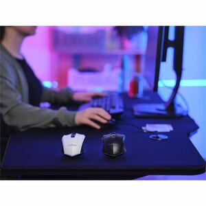 Souris de jeu Optique Trust Felox GXT 110 - Fréquence radio - USB 2.0 Type A - 6 Bouton(s) - Blanc - Câble - 2,40 GHz - Re