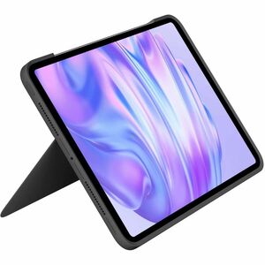 Logitech Combo Touch Keyboard/Cover Case for 27.9 cm (11") Apple iPad Pro 11 (2024) Tablet - Graphite - Scuff Resistant, S