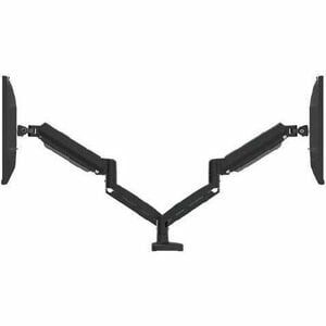 j5create JTSA102 Mounting Arm for Monitor - Black - Landscape/Portrait - Height Adjustable - 2 Display(s) Supported - 43.2