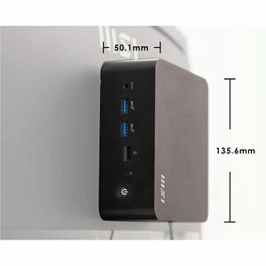 MSI Cubi NUC Cubi NUC 1M-036BES Barebone System - Mini PC - Intel Core 3 100U 1.20 GHz Hexa-core (6 Core) - Intel Chip - 6
