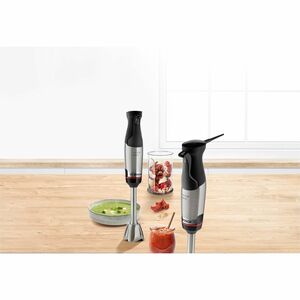 Frullatore a mano Bosch ErgoMaster - Con dorsi plastici, Acciaio inox - 1000 W - 1,40 m - Acciaio inox, Nero