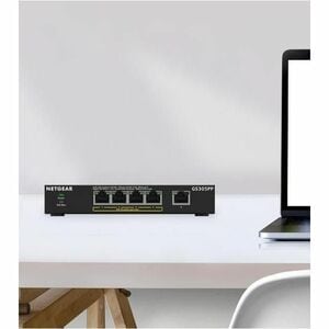 Netgear 300 GS305PP 5 Anschlüsse Ethernet-Switch - Gigabit-Ethernet - 10/100/1000Base-T - 2 Unterstützte Netzwerkschicht -