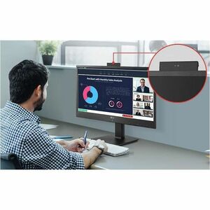 LG 24CR661W-BR All-in-One Thin Client - Intel Pentium N6005 Quad-core (4 Core) 2 GHz - Matte Black - Intel Chip - 16 GB RA