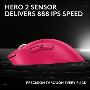 Logitech G PRO X SUPERLIGHT 2 DEX LIGHTSPEED Wireless Gaming Mouse, 60g Pro-Grade Lightweight Mouse With 5 Programmable Bu