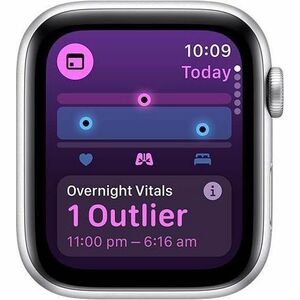 Apple Watch SE Smart Watch - 44 mm Case Height - 38 mm Case Width - Argenté Case Color - Denim Band Color - Aluminium Case