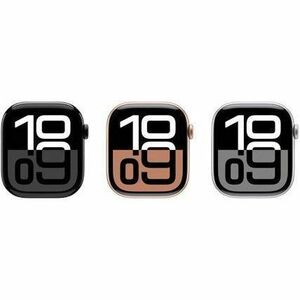 Apple Watch Series 10 Smartwatch - 46 mm Case Height - 39 mm Case Width - Silber Case Color - Aluminium Case Material - Wi