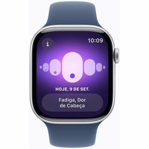 Apple Watch SE Smartwatch - Rechteckig Case Shape - 44 mm Case Height - 38 mm Case Width - Silber Case Color - Denim Band 