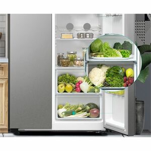 Congelatore/Freezer Hisense RS711N4ACE 550 L Combinato - Acciaio inox, Metallo - Metallo - Digital Inverter Compressor - A