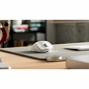Alogic APEX Mouse - Bluetooth/Radio Frequency - 7 Programmable Button(s) - White - Wireless - 2.40 GHz - Rechargeable - Sc