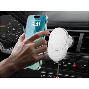 Belkin BoostCharge Pro Induktionsladegerät - Grau - für Qi2-fähiges Gerät, iPhone - Eingangsstecker: USB - MagSafe-Technol