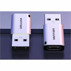 Vention CDPH0 Data Transfer Adapter - 1 x USB 3.0 Type A - Male - 1 x USB 3.1 (Gen 1) Type C - Female - Nickel Connector -