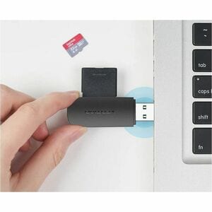 Vention CLGB0 2 Slot(s) Flash Reader - USB 3.0 Type A - External - 640 MB/s - SDHC, SDXC, microSDHC, SD - 1 Total Number o