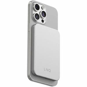 LinQ ProCharge Power Bank - Metallic - For Smartphone, iPhone - 1 x Type-C 20W - 5000 mAh - 2 x USB - Metallic