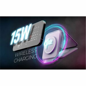 j5create JUPW3215W-N Induction Charger - White - 1 - For iPhone, Qi-enabled Device - Qi2 Certified, Magnetic, Fast Chargin