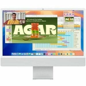 24-inch iMac with Retina 4.5K display: Apple M4 chip with 10‑core CPU and 10‑core GPU, 16GB, 256GB SSD - Silver