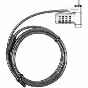 Targus DEFCON ASP96RGLX Cable Lock For Monitor, Docking Station, Notebook - 198.12 cm (78") Cable - Resettable - 4-digit -