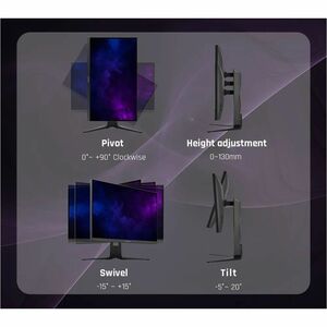 ViewSonic XG275D-4K 27 Inch 4K UHD Gaming Monitor with Switchable Refresh Rate Up to 320Hz, 0.5ms Response Time, AMD FreeS