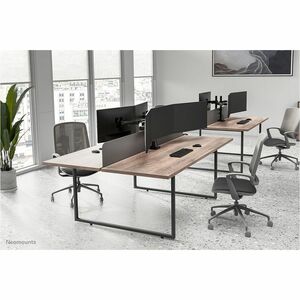Neomounts Mounting Arm for Monitor - Black - Height Adjustable - 3 Display(s) Supported - 25.4 cm to 68.6 cm (27") Screen 