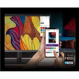 BenQ DesignVue PD2706U 27" (68.6 cm) Class 4K UHD LED Monitor - 16:9 - Dark Grey - 27" (68.6 cm) Viewable - In-plane Switc