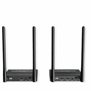 Roline Video Extender Transmitter/Receiver - Wireless - 1 Input Device - 2 Output Device - 50 m Range - 2 x USB - 1 x HDMI