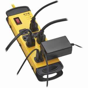 Eaton Tripp Lite Series 8-Outlet Industrial Safety Surge Protector - 2 USB-A Ports, 25 ft. Cord, 1960 Joules, Metal Housin