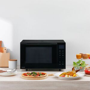 Panasonic NN-DF38PBEPG Single Microwave Oven - Black - 23 L Capacity - Microwave, Grilling - 7 Power Levels - 1 kW Microwa