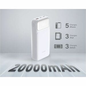 D-Link DPP-201 Power Bank - For Notebook, Smartphone, iPhone, iPad mini - 2 x Type-C 65W - 20000 mAh - USB Type-C Connecto