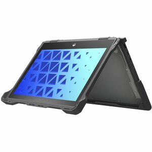 Carcaza deslizante Extreme Shell-F2 para HP Fortis X360 Chromebook G5 de 11" y HP X360 (no Fortis) G4/G3 (gris/transparente)