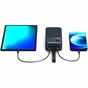 Powerbank Port Connect - Pour Tablette PC, Smartphone, Dispositif GPS, Casque - 30000 mAh - 2,10 A - 5 V DC Sortie - Coone