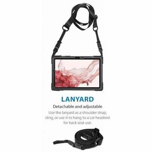 Strike Rugged Rugged Carrying Case Samsung Galaxy Tab S10 FE, Galaxy Tab S10 Lite, Galaxy Tab S7, Galaxy Tab S8, Galaxy Ta