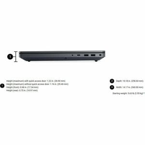 Dell Pro Max Plus MB16250 40.6 cm (16") Notebook - Full HD Plus - 120 Hz - Intel Core Ultra 7 2nd Gen 265HX - 32 GB - 1 TB
