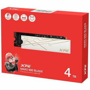 Unidad de estado sólido XPG MARS 980 BLADE SMAR-980B-4TCS - M.2 2280 Interno - 4TB - PCI Express NVMe (PCI Express NVMe 5.