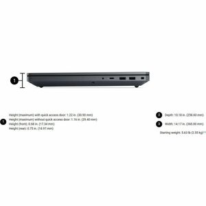 Dell Pro Max Plus MB16250 40.6 cm (16") Notebook - Full HD Plus - 120 Hz - Intel Core Ultra 7 2nd Gen 265HX - 32 GB - 1 TB