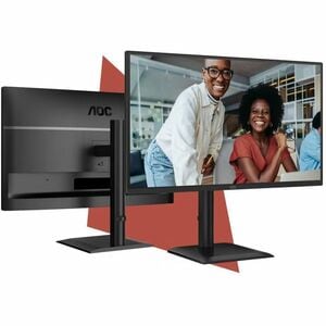 Moniteur LED AOC Q27E4U 27" Classe WQHD - Noir - 68,6 cm (27") Viewable - Technologie IPS - WLED Rétroéclairage - Résoluti