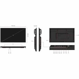 ViewSonic CDE5014-2C 1270 mm LCD Digital Signage Display - 24 Hours/7 Days Operation - Energy Star - Thin Film Transistor 